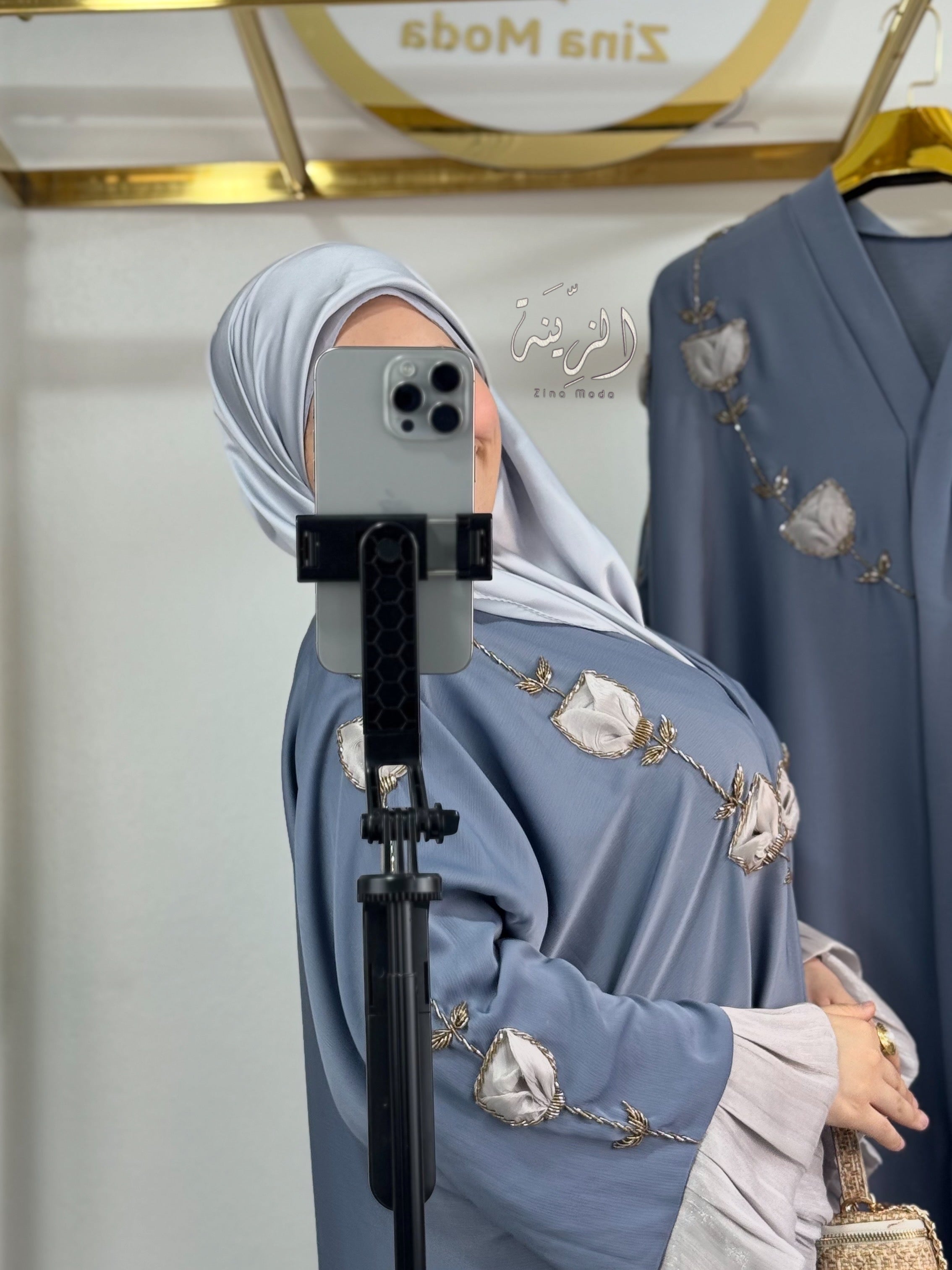 Abaya ALMAS gris