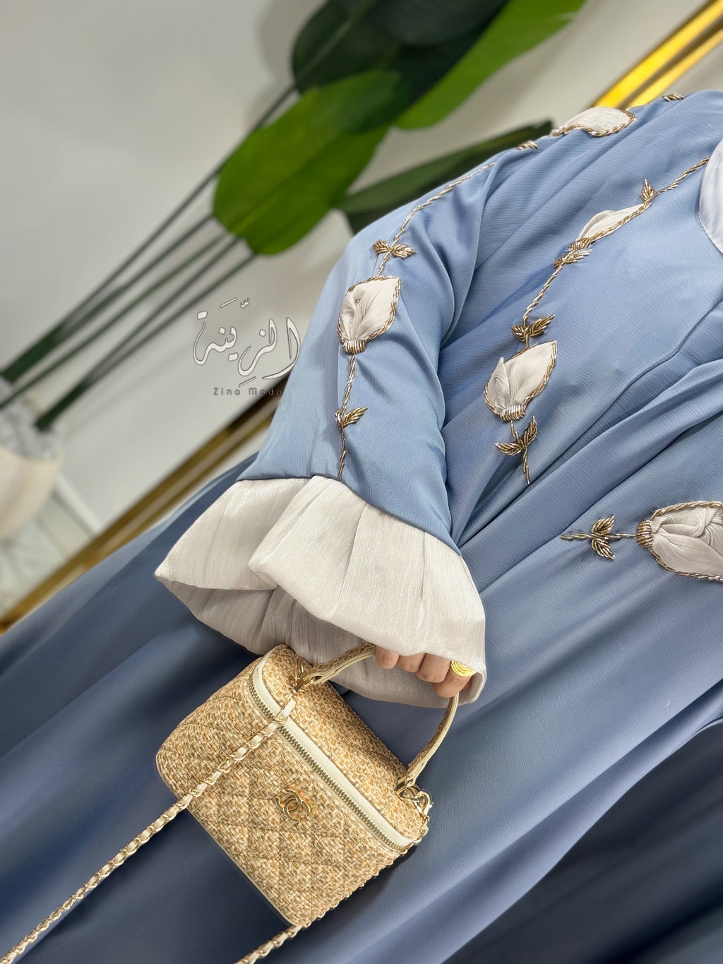 Abaya ALMAS gris
