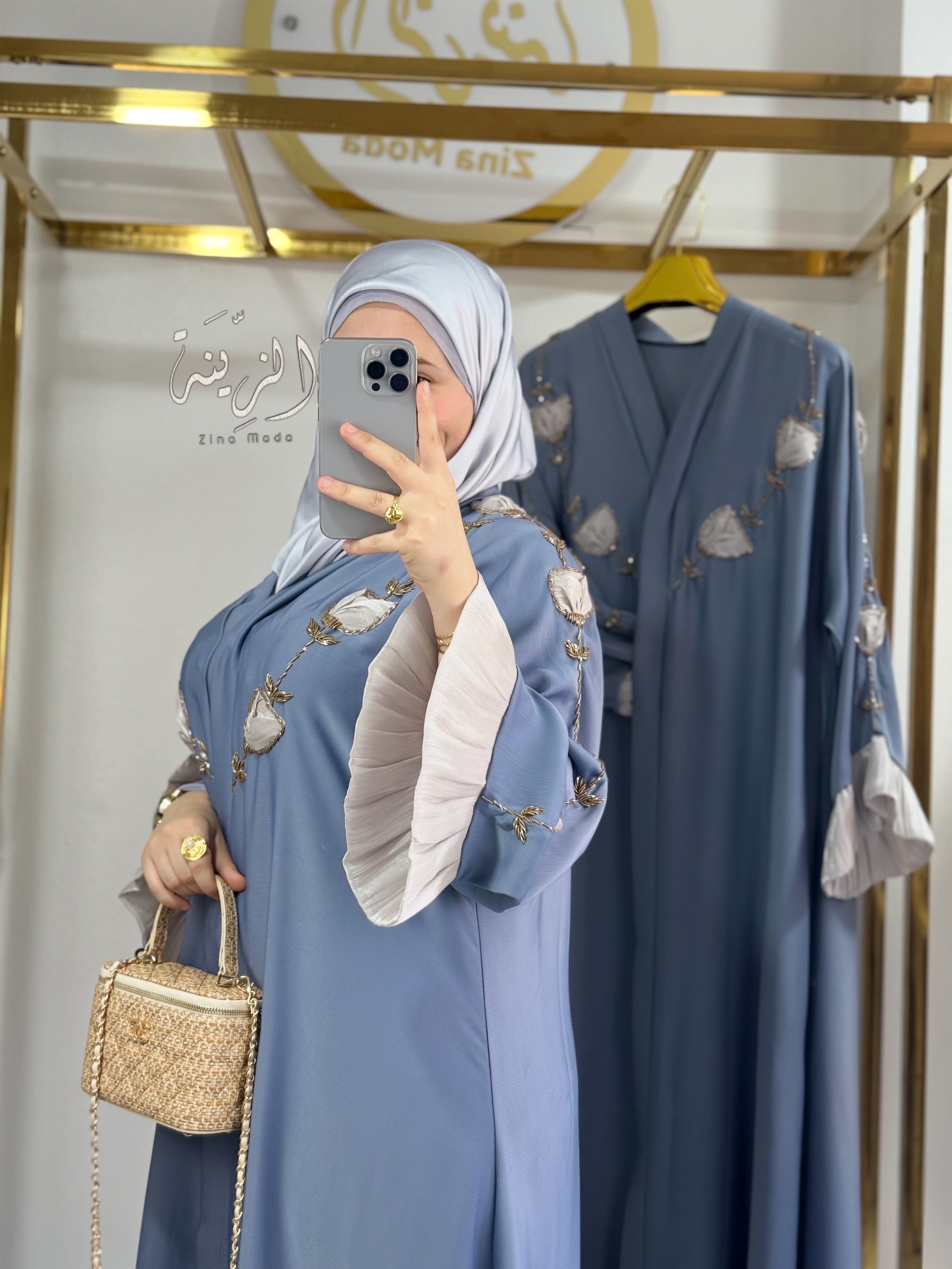 Abaya ALMAS gris