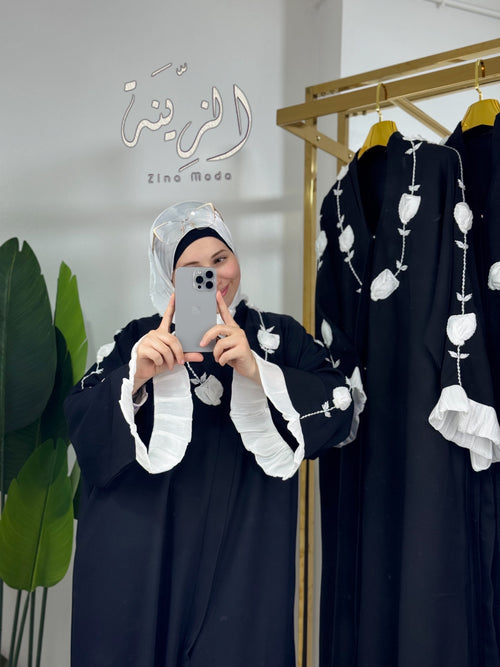 Abaya ALMAS white
